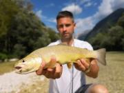 Andrei and Marble trout, July